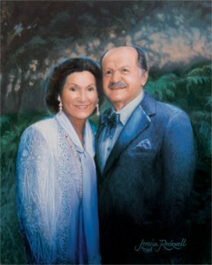 Oil Portrait honoring donors