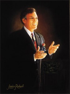 oil portrait of a public personality - Dr. Earl Mindell