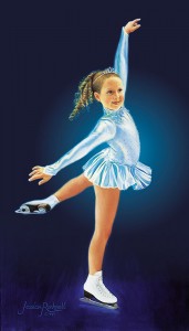 Child Oil Portrait: The Skater