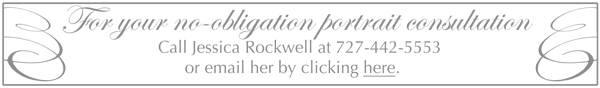 your no-obligation portrait consultation contact info for one of Jessica's Old Masters Painting Technique type portraits