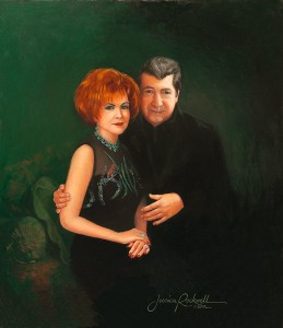 oil portraits of husband and wife
